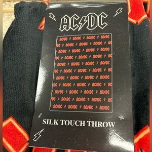 AC/DC Black and Red Silk Touch Blanket 50x70